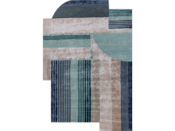 BESPOKE SILE TRA-3214 - Handmade fabric rug by Jaipur Rugs - view 2
